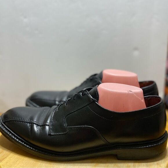 Allen Edmonds Hillcrest Mens Size 10 Black Leather Lace Up Oxford Dress Shoe - Picture 4 of 8